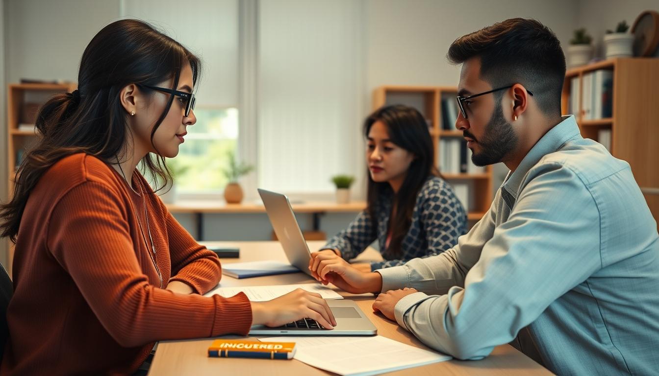 Student using online courses for flexible education